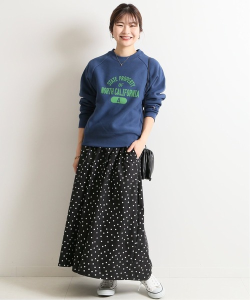 SLOBE IENA(スローブイエナ)の「ランダムタックスカート【ウエストゴム/手洗い可能】◆(スカート・レディース・ブラック/ブラック系その他/グリーン・36/38/40)」の17枚目の写真