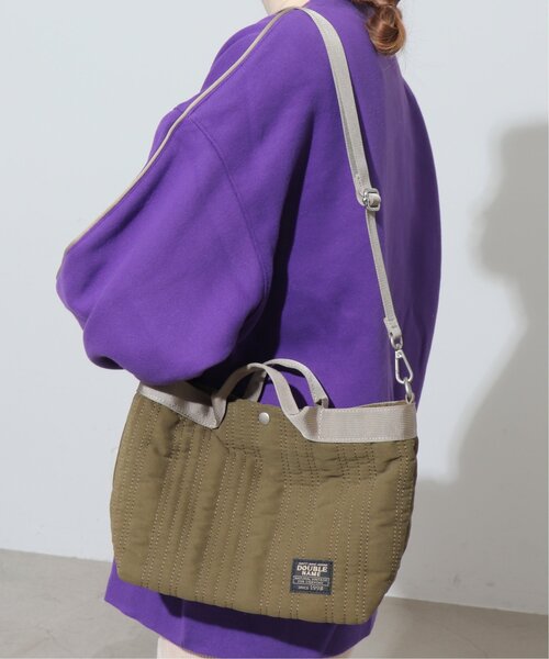 DOUBLE NAME（ダブルネーム）の「ストライプキルティングBAG（ショルダーバッグ・レディース・ブラック/パープル/カーキ・FREE）」の3枚目の写真