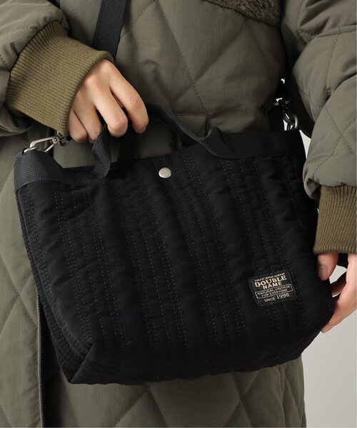 DOUBLE NAME（ダブルネーム）の「ストライプキルティングBAG（ショルダーバッグ・レディース・ブラック/パープル/カーキ・FREE）」の2枚目の写真