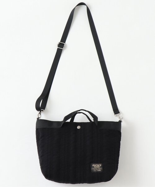 DOUBLE NAME（ダブルネーム）の「ストライプキルティングBAG（ショルダーバッグ・レディース・ブラック/パープル/カーキ・FREE）」の12枚目の写真