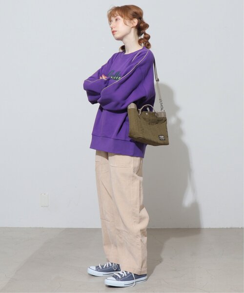 DOUBLE NAME（ダブルネーム）の「ストライプキルティングBAG（ショルダーバッグ・レディース・ブラック/パープル/カーキ・FREE）」の11枚目の写真