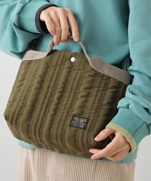 DOUBLE NAME（ダブルネーム）の「ストライプキルティングBAG（ショルダーバッグ・レディース・ブラック/パープル/カーキ・FREE）」の16枚目の写真