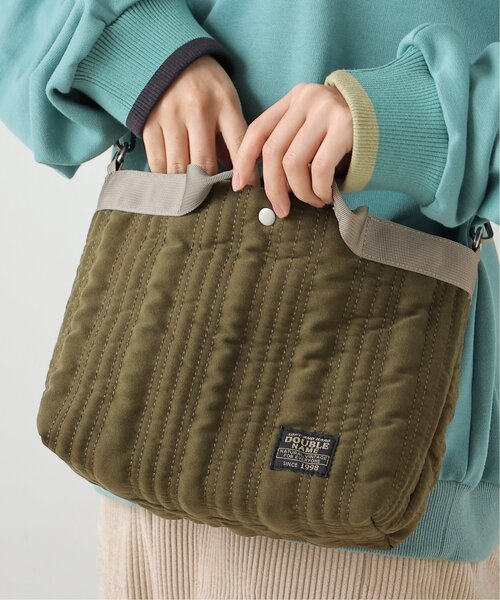 DOUBLE NAME（ダブルネーム）の「ストライプキルティングBAG（ショルダーバッグ・レディース・ブラック/パープル/カーキ・FREE）」の17枚目の写真