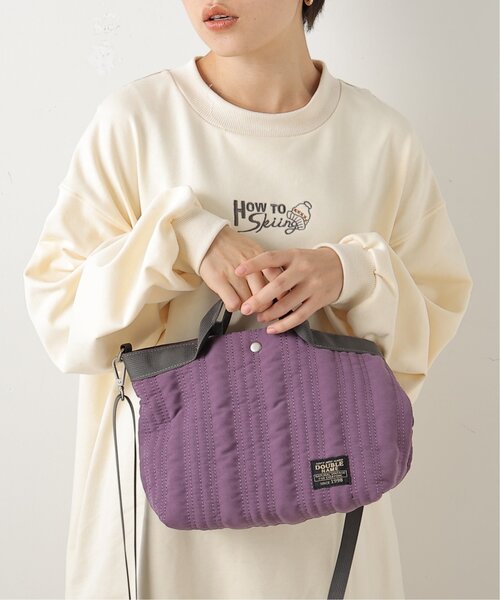 DOUBLE NAME（ダブルネーム）の「ストライプキルティングBAG（ショルダーバッグ・レディース・ブラック/パープル/カーキ・FREE）」の20枚目の写真