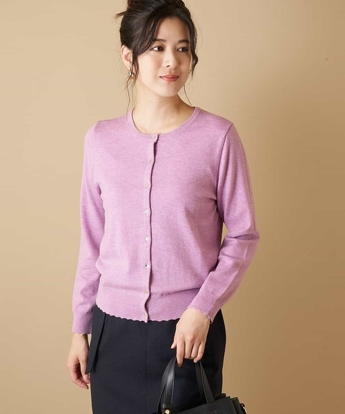 OFUON（オフオン）の「【洗濯機で洗える】ベーシックカーディガン（カーディガン/ボレロ）」 WEAR