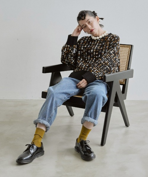 manana suerte（マニャーナスエルテ）の「ツイードニット（ニット