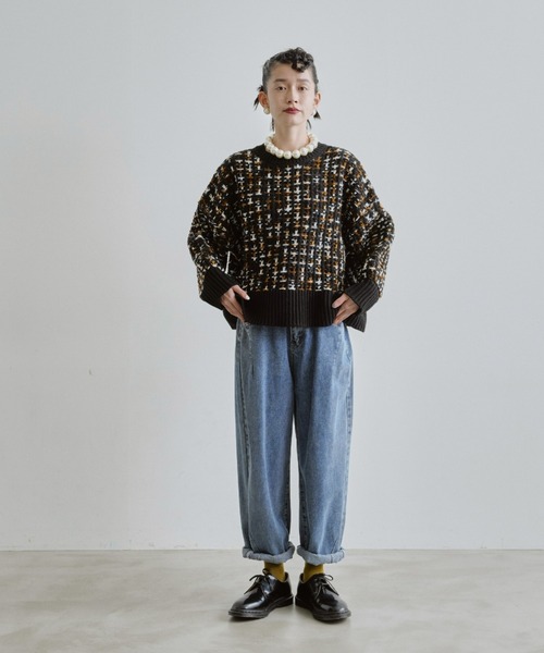 manana suerte（マニャーナスエルテ）の「ツイードニット（ニット