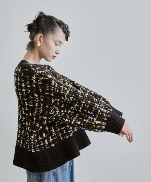 manana suerte（マニャーナスエルテ）の「ツイードニット（ニット