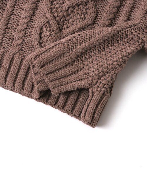 apres les cours（アプレレクール）の「ハート模様編みニットプルオーバー（ニット/セーター・キッズ・ベージュ/ピンク・90/140/120/100）」の12枚目の写真