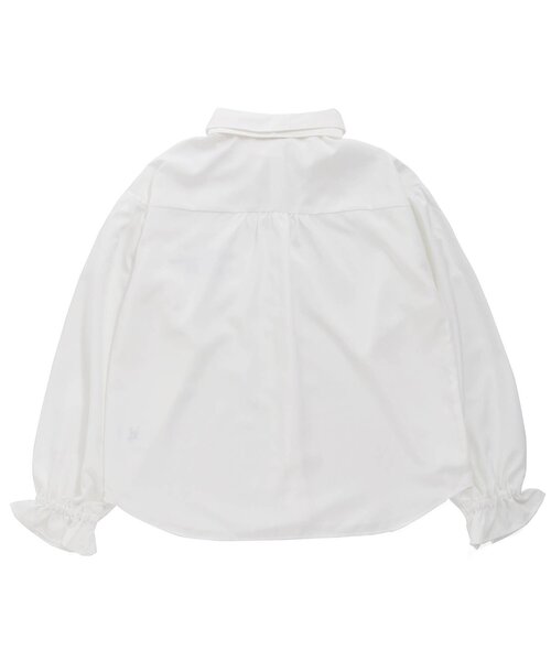 algy（アルジー）の「/ボウタイブラウス（シャツ/ブラウス・キッズ・オフホワイト/ベージュ・SMALL/X-SMALL/MEDIUM/XX-SMALL）」の3枚目の写真