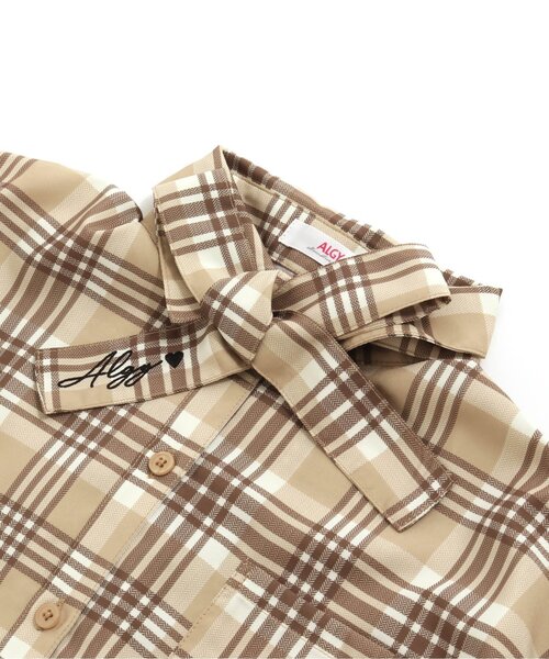 algy（アルジー）の「/ボウタイブラウス（シャツ/ブラウス・キッズ・オフホワイト/ベージュ・SMALL/X-SMALL/MEDIUM/XX-SMALL）」の11枚目の写真