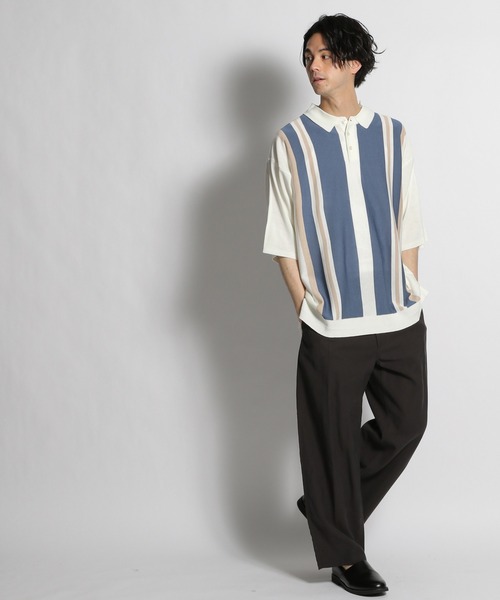 niko and...(ニコアンド)の「半袖ニット(ニット/セーター・メンズ・ブラウン・MEDIUM)」の10枚目の写真