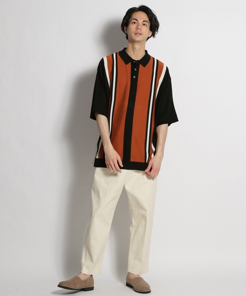 niko and...(ニコアンド)の「半袖ニット(ニット/セーター・メンズ・ブラウン・MEDIUM)」の7枚目の写真