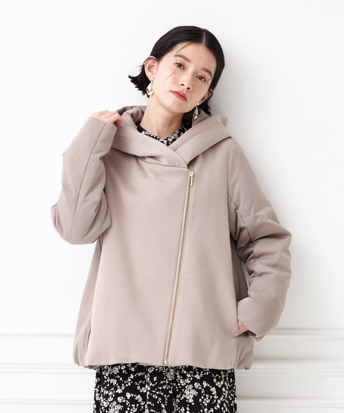 セール 異素材ミックスダウンコート ダウンジャケット コート Aimer エメ のファッション通販 Zozotown