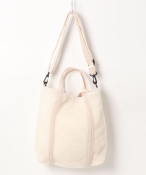 Samansa Mos2 blue（サマンサモスモスブルー）の「ボア2WAYショルダーバッグ（ショルダーバッグ・レディース・ベージュ/オフホワイト/ベージュ系その他・ﾌﾘ-）」の5枚目の写真