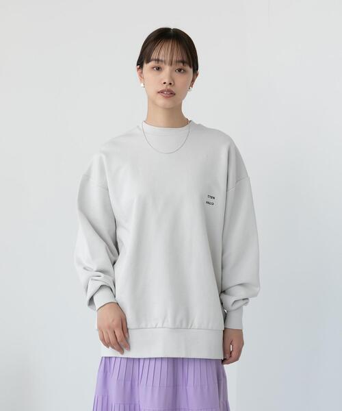 CITEN（シテン）の「＜CITEN（シテン）＞GIZAコットン ビッグ スウェット（スウェット・メンズ・ホワイト/ライトグレー/コバルトブルー・M/L）」の17枚目の写真