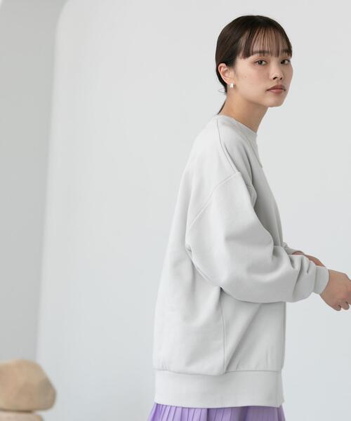 CITEN（シテン）の「＜CITEN（シテン）＞GIZAコットン ビッグ スウェット（スウェット・メンズ・ホワイト/ライトグレー/コバルトブルー・M/L）」の18枚目の写真