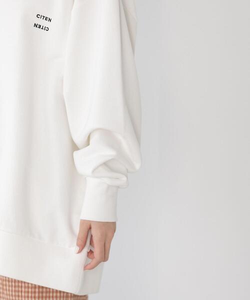 CITEN（シテン）の「＜CITEN（シテン）＞GIZAコットン ビッグ スウェット（スウェット・メンズ・ホワイト/ライトグレー/コバルトブルー・M/L）」の12枚目の写真
