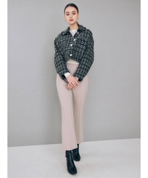 MERCURYDUO（マーキュリーデュオ）の「ツィードショートジャケット（テーラードジャケット・レディース・ブラック/イエロー・FREE）」の22枚目の写真