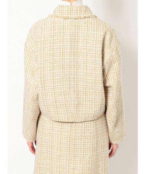 MERCURYDUO（マーキュリーデュオ）の「ツィードショートジャケット（テーラードジャケット・レディース・ブラック/イエロー・FREE）」の14枚目の写真