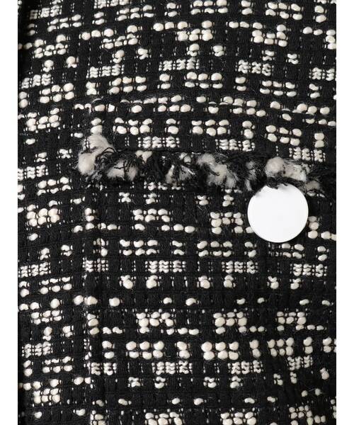 MERCURYDUO（マーキュリーデュオ）の「ツィードショートジャケット（テーラードジャケット・レディース・ブラック/イエロー・FREE）」の5枚目の写真