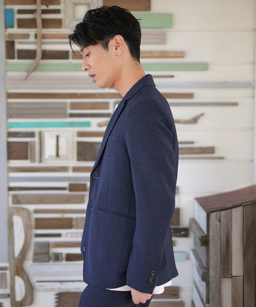 UNION STATION（ユニオンステーション）の「【セットアップ対応】【AIR LIGHT -Rugged version-】シングルジャケット（テーラードジャケット・メンズ・ネイビー/グレイッシュベージュ/ライトグレー・LL/S/M/L）」の11枚目の写真