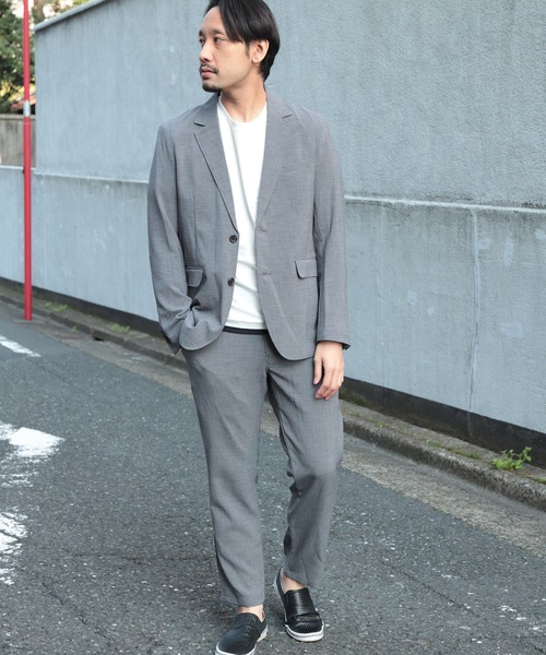 UNION STATION（ユニオンステーション）の「【セットアップ対応】【AIR LIGHT -Rugged version-】シングルジャケット（テーラードジャケット・メンズ・ネイビー/グレイッシュベージュ/ライトグレー・LL/S/M/L）」の7枚目の写真