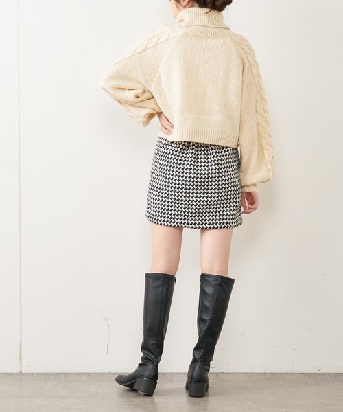 OLIVE des OLIVE（オリーブデオリーブ）の「【WEB限定】タートルニットプルオーバー（ニット/セーター・レディース・ライトグレー/ピンク/オレンジ/アイボリー・FREE）」の22枚目の写真