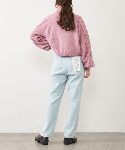 OLIVE des OLIVE（オリーブデオリーブ）の「【WEB限定】タートルニットプルオーバー（ニット/セーター・レディース・ライトグレー/ピンク/オレンジ/アイボリー・FREE）」の19枚目の写真