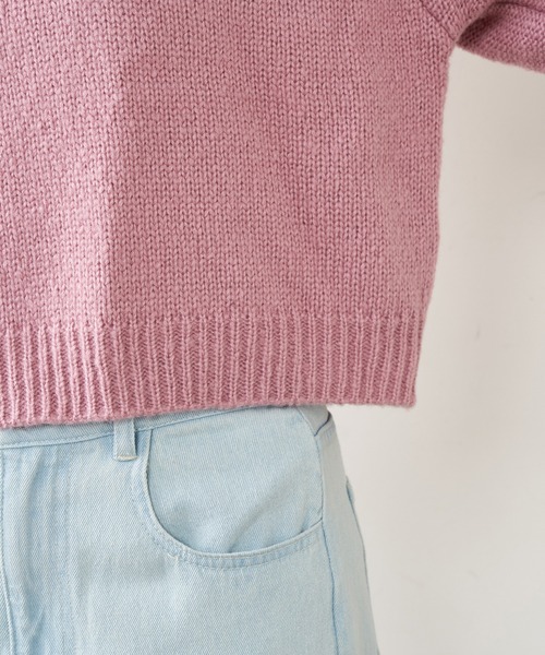 OLIVE des OLIVE（オリーブデオリーブ）の「【WEB限定】タートルニットプルオーバー（ニット/セーター・レディース・ライトグレー/ピンク/オレンジ/アイボリー・FREE）」の17枚目の写真