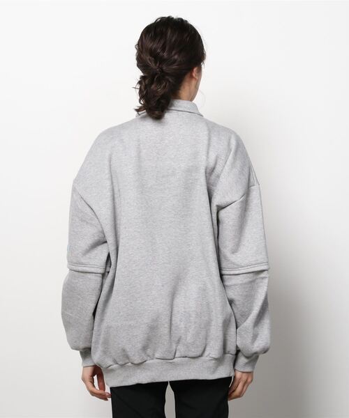 WC（ダブル シー）の「襟付きビッグスウェット（スウェット・レディース・ホワイト/ブラック/グレー・FREE）」の4枚目の写真