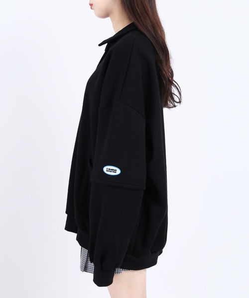 WC（ダブル シー）の「襟付きビッグスウェット（スウェット・レディース・ホワイト/ブラック/グレー・FREE）」の9枚目の写真