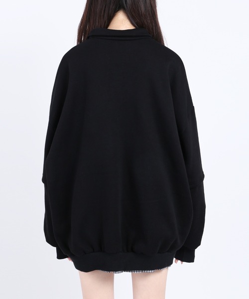 WC（ダブル シー）の「襟付きビッグスウェット（スウェット・レディース・ホワイト/ブラック/グレー・FREE）」の10枚目の写真