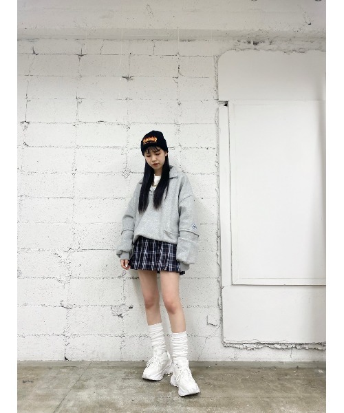 WC（ダブル シー）の「襟付きビッグスウェット（スウェット・レディース・ホワイト/ブラック/グレー・FREE）」の13枚目の写真