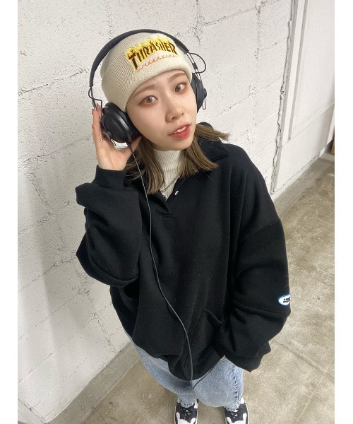 WC（ダブル シー）の「襟付きビッグスウェット（スウェット・レディース・ホワイト/ブラック/グレー・FREE）」の20枚目の写真