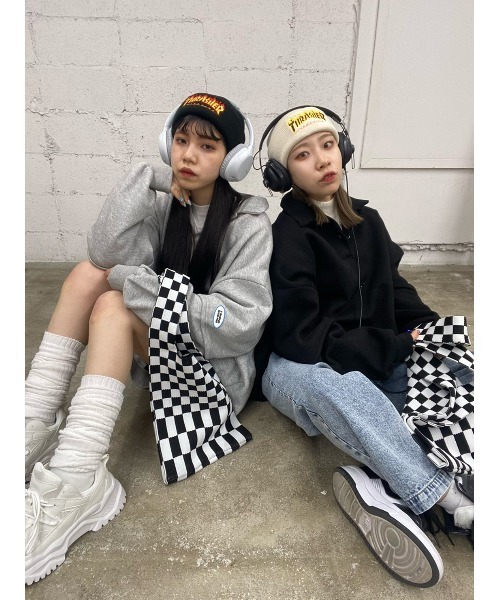 WC（ダブル シー）の「襟付きビッグスウェット（スウェット・レディース・ホワイト/ブラック/グレー・FREE）」の18枚目の写真