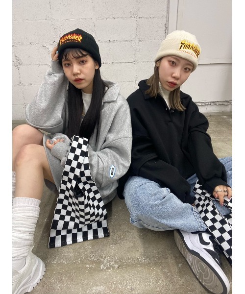 WC（ダブル シー）の「襟付きビッグスウェット（スウェット・レディース・ホワイト/ブラック/グレー・FREE）」の22枚目の写真