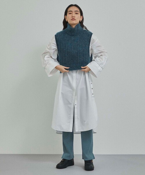 CITY TOKYO(シティトウキョウ)の「モヘアウールタートルニットベスト(ベスト・レディース・オレンジ/ブルー・FREE)」の19枚目の写真