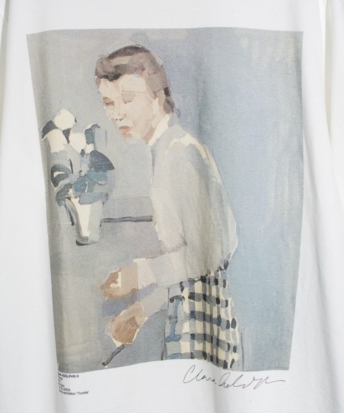 JANESMITH(ジェーンスミス)の「JANESMITH ジェーンスミス / PICKING T-SHIRT グラフィックプリントビッグシルエットTシャツ / 22SCT-#330S(Tシャツ/カットソー・レディース・ホワイト・SMALL/MEDIUM/LARGE/X-LARGE)」の4枚目の写真