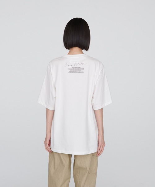 JANESMITH(ジェーンスミス)の「JANESMITH ジェーンスミス / PICKING T-SHIRT グラフィックプリントビッグシルエットTシャツ / 22SCT-#330S(Tシャツ/カットソー・レディース・ホワイト・SMALL/MEDIUM/LARGE/X-LARGE)」の2枚目の写真