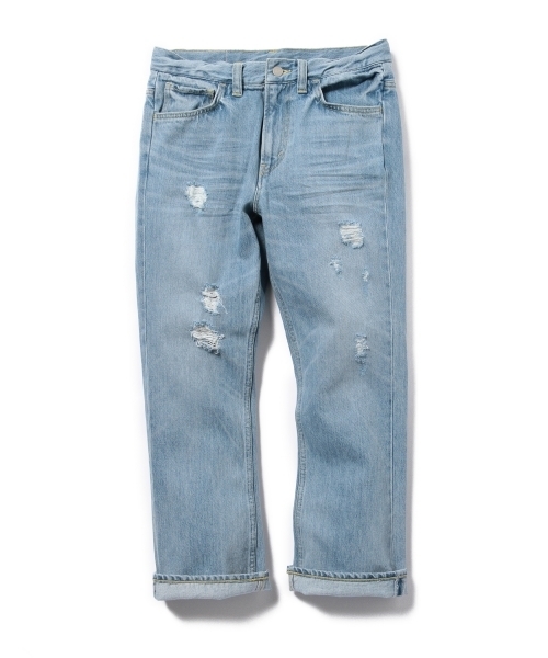 BEAMS(ビームス)の「BEAMS / S/L シューカット ダメージ デニムパンツ(デニムパンツ・メンズ・サックスブルー・LARGE/MEDIUM/SMALL)」の16枚目の写真