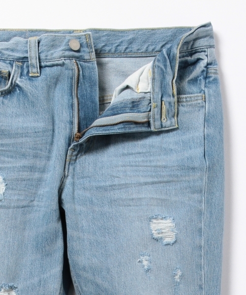BEAMS(ビームス)の「BEAMS / S/L シューカット ダメージ デニムパンツ(デニムパンツ・メンズ・サックスブルー・LARGE/MEDIUM/SMALL)」の12枚目の写真