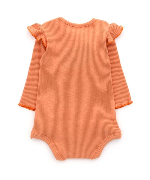 BREEZE（ブリーズ）の「メロウフリルボディオール（肌着・キッズ・オレンジ/アイボリー・70/80）」の6枚目の写真