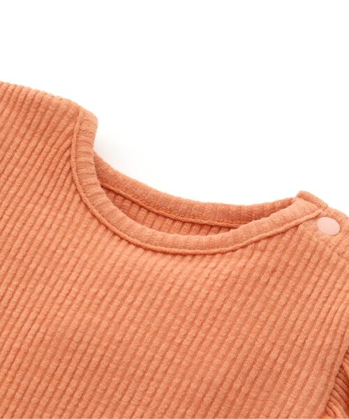 BREEZE（ブリーズ）の「メロウフリルボディオール（肌着・キッズ・オレンジ/アイボリー・70/80）」の7枚目の写真