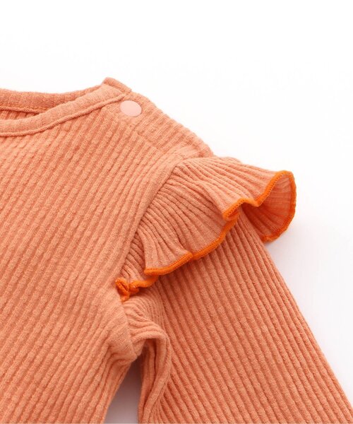 BREEZE（ブリーズ）の「メロウフリルボディオール（肌着・キッズ・オレンジ/アイボリー・70/80）」の8枚目の写真