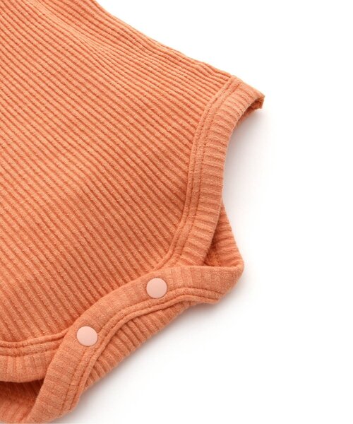 BREEZE（ブリーズ）の「メロウフリルボディオール（肌着・キッズ・オレンジ/アイボリー・70/80）」の9枚目の写真