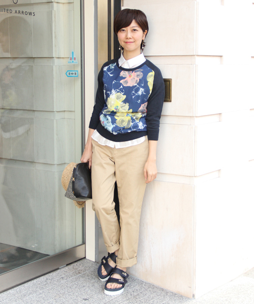 UNITED ARROWS（ユナイテッドアローズ）の「UAW チノパンツ†¶ ◆（チノパンツ・レディース・ベージュ/ネイビー/ホワイト・40/38/34/36）」の9枚目の写真