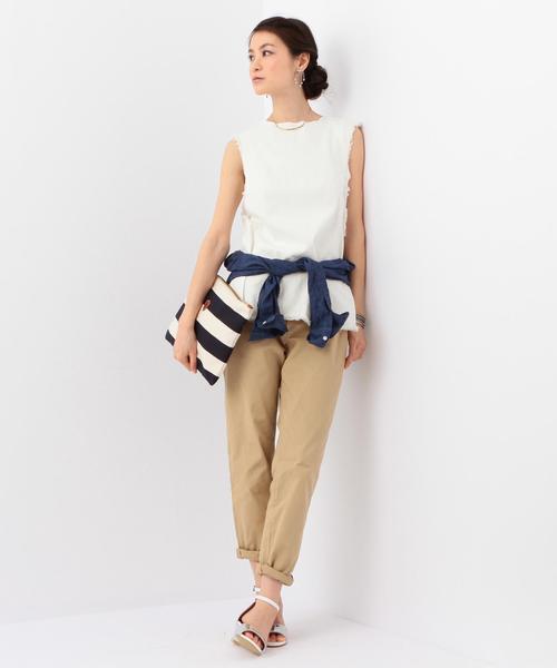 UNITED ARROWS（ユナイテッドアローズ）の「UAW チノパンツ†¶ ◆（チノパンツ・レディース・ベージュ/ネイビー/ホワイト・40/38/34/36）」の8枚目の写真