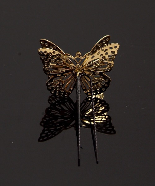 kimonomachi（キモノマチ）の「Uピン髪飾り  蝶々 振袖髪飾り 袴 卒業式 成人式　浴衣　髪飾り成人式　ヘアアクセサリー　蝶髪飾り（和装小物・レディース・シルバー/ゴールド・ONE SIZE）」の12枚目の写真