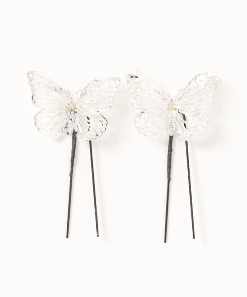 kimonomachi（キモノマチ）の「Uピン髪飾り  蝶々 振袖髪飾り 袴 卒業式 成人式　浴衣　髪飾り成人式　ヘアアクセサリー　蝶髪飾り（和装小物・レディース・シルバー/ゴールド・ONE SIZE）」の5枚目の写真